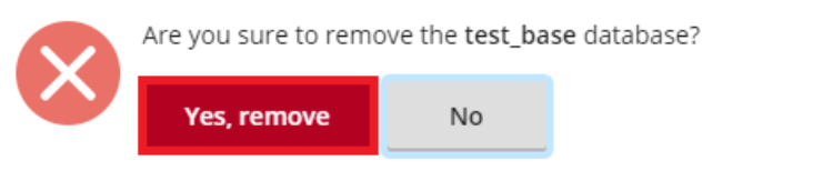 Click 'Yes, Remove' to confirm the deletion.